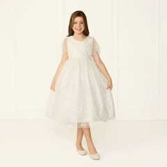Vestido Borboletinha Off White