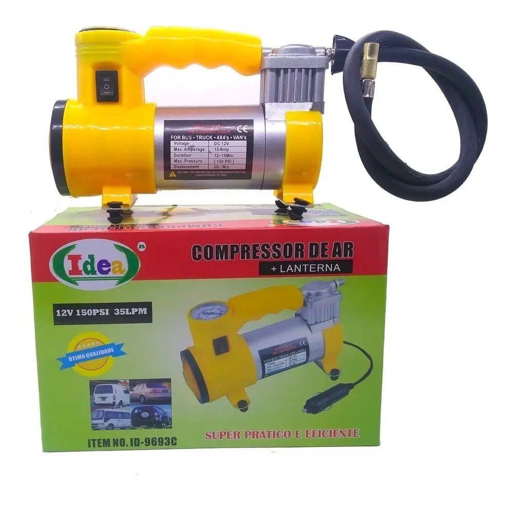 Compressor de Ar Portátil 12V Veicular Idea 1
