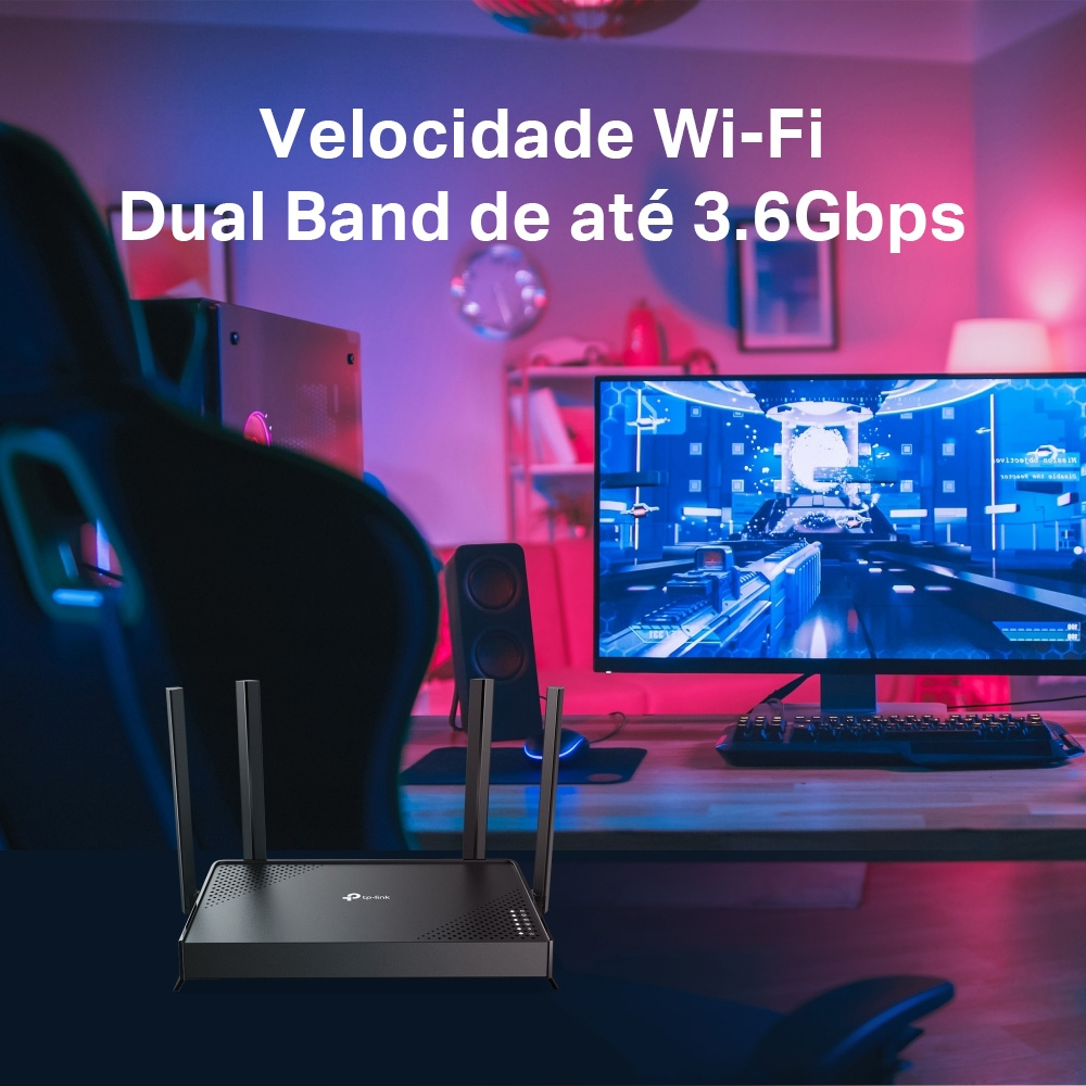 Roteador Gigabit Wi-Fi Dual Band 7 BE3600 4