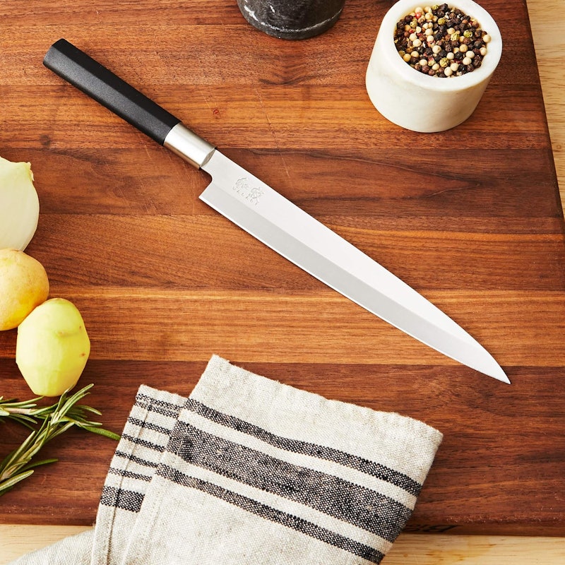 Faca Yanagiba preta Wasabi 21 cm Kai 3