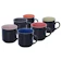 MIMO STYLE Mini Caneca Preta Cerâmica Bicolor 6 Peças 1