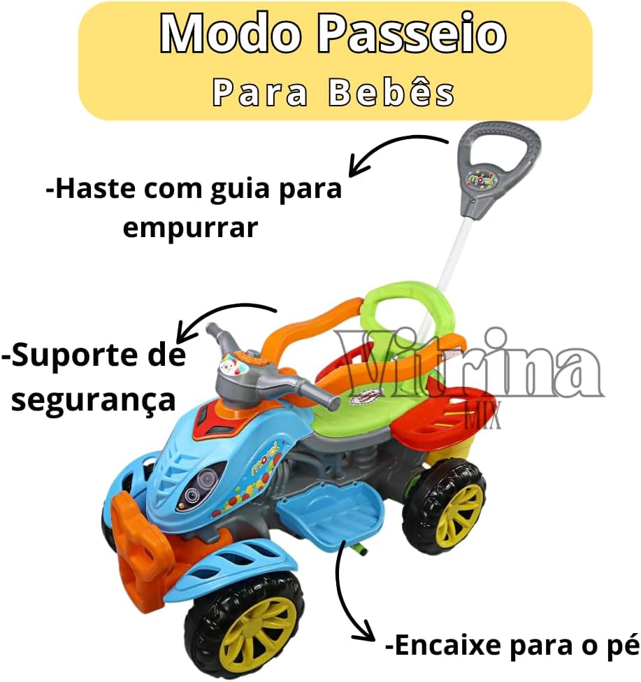 Carrinho Passeio Quadriciclo Infantil 3
