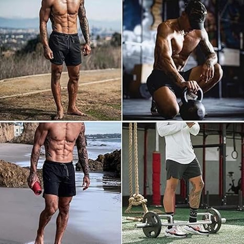 Bermuda Shorts 2 em 1 Masculino Academia Dryfit Treino 4
