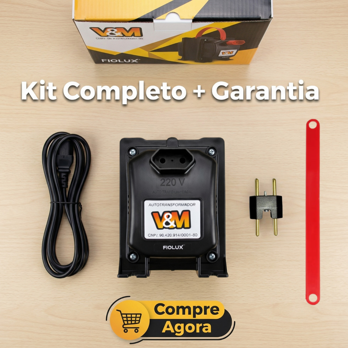 Auto Transformador 2000 VA Bivolt V&M 3