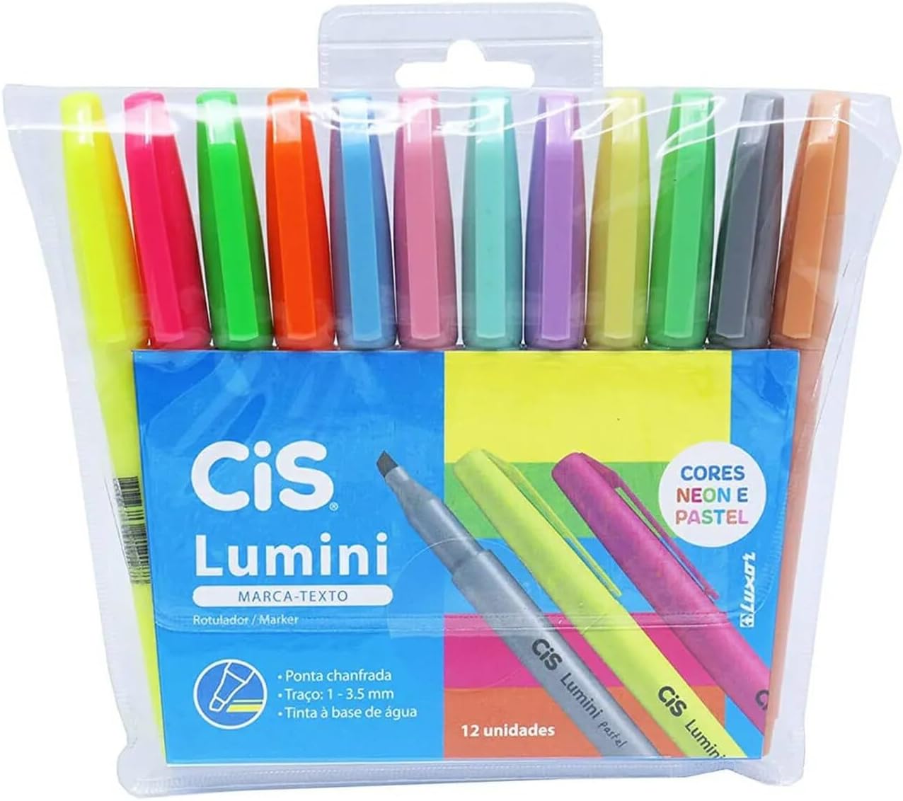 Marca-Texto CIS Lumini Neon e Pastel 1