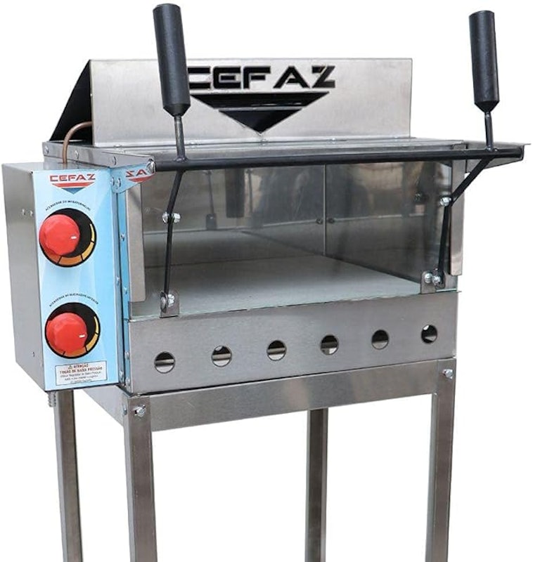 Forno Refratário com Grill Infra Vermelho a Gás e Cavalete 2