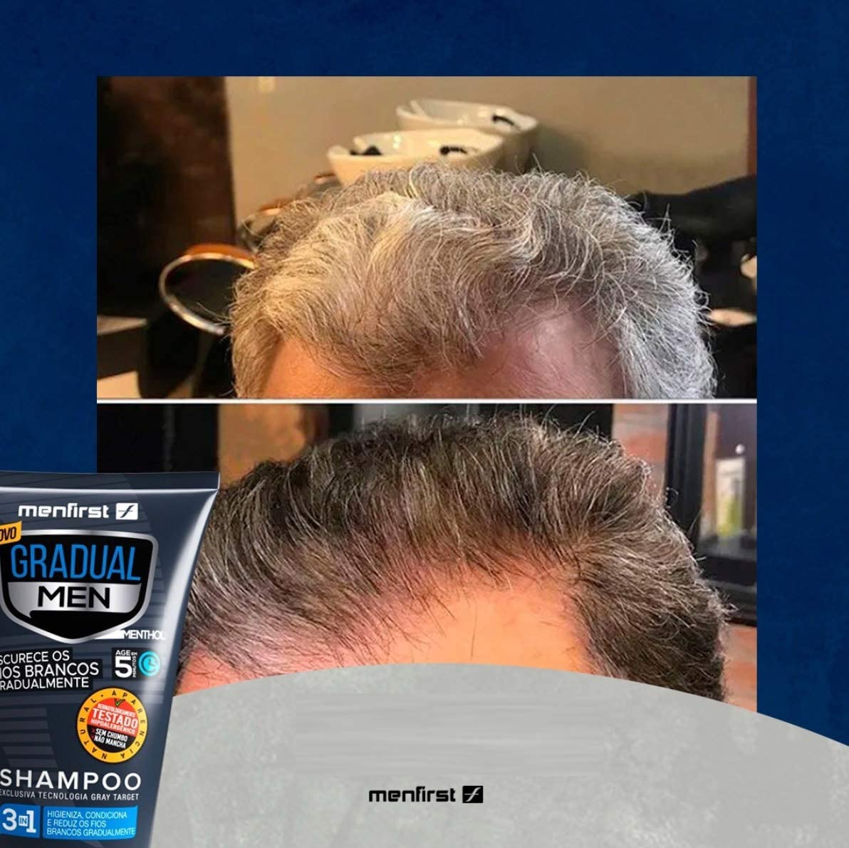 Shampoo Escurecedor de Cabelo Gradual Men 5
