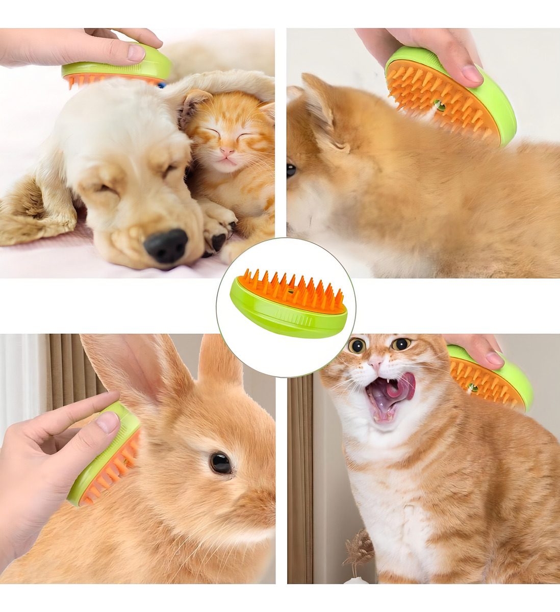 Escova para Gatos a Vapor 3 em 1 3