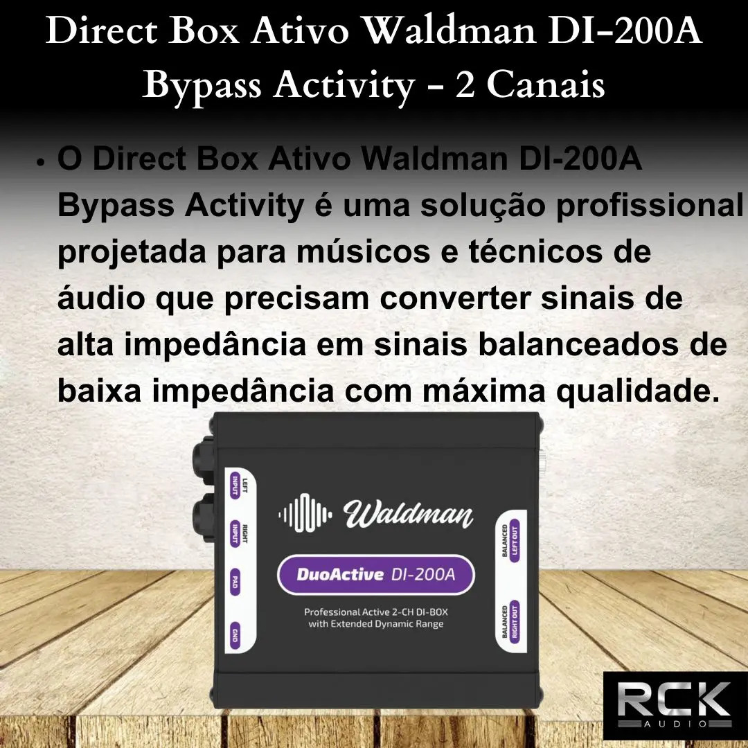 Direct Box Ativo Waldman DI-200A Bypass Activity 2