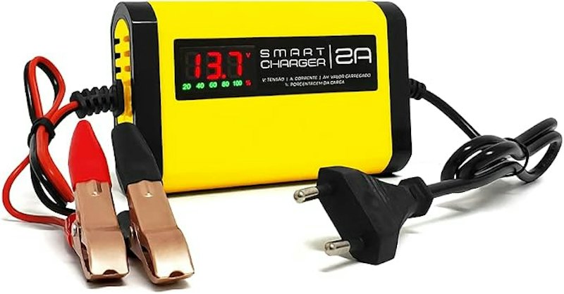 Carregador de Bateria Automotivo Smart Charger 2 A Inteligente Bivolt 12 V 1