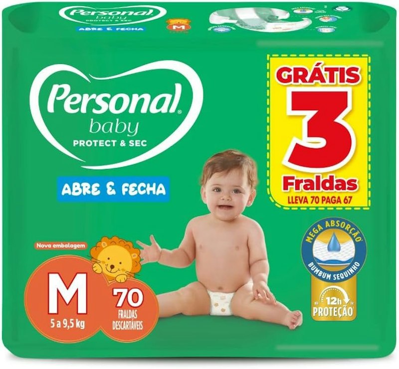 Personal Fralda Baby Protect & Sec 1