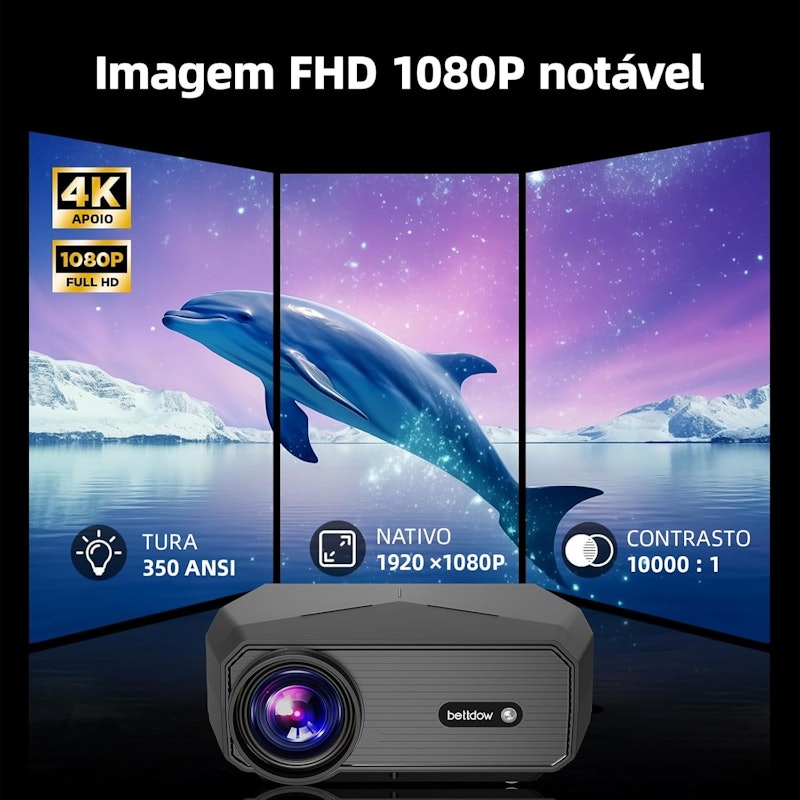 Bettdow Projetor 4K 8K 12000 Lumens 2