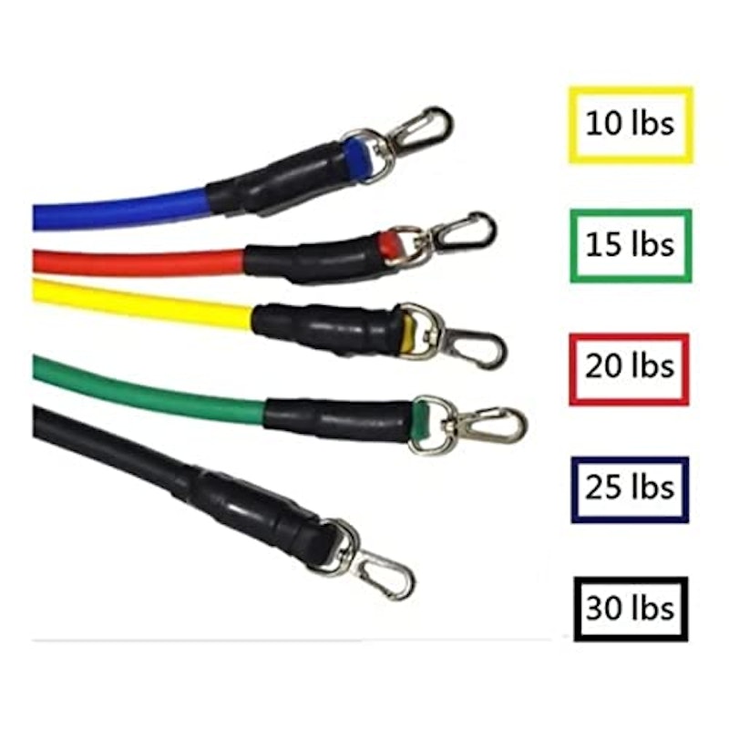 Kit 11 Peças Elástico Extensor Exercício 5
