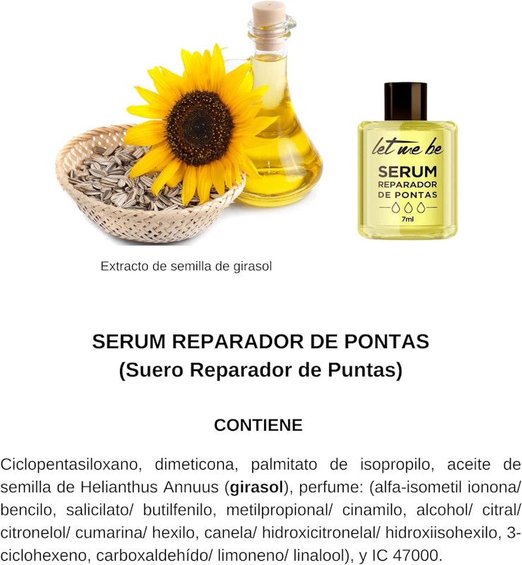 Sérum Reparador de Pontas Let Me Be 3