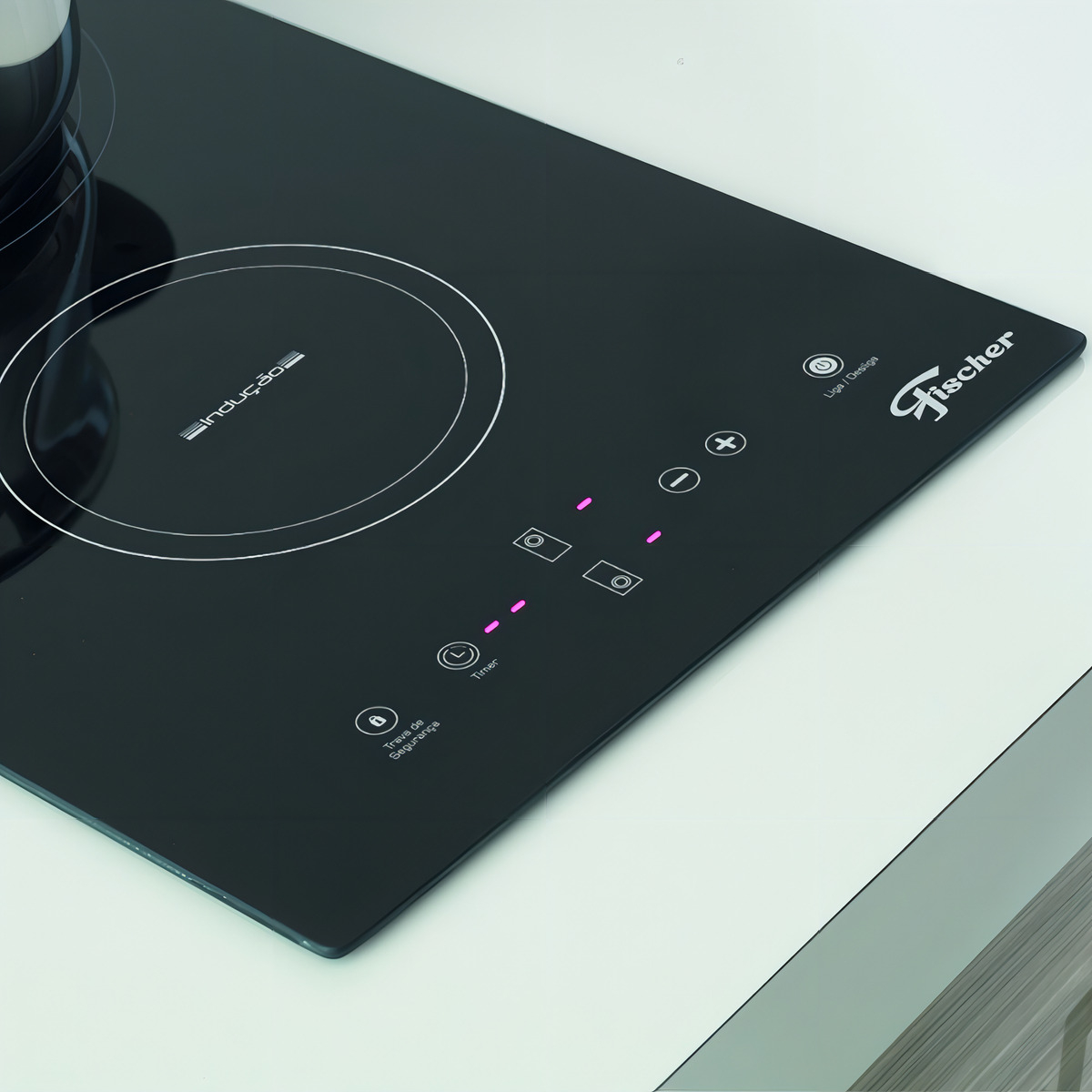 Cooktop de Indução Fischer 2 Bocas Mesa Vitrocerâmica 5