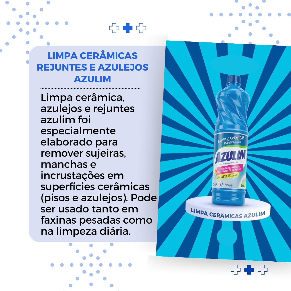 Limpa Cerâmicas, Azulejos e Rejuntes Azulim 2