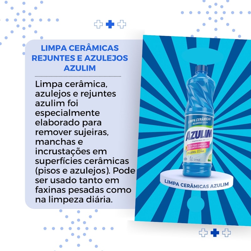 Limpa Cerâmicas, Azulejos e Rejuntes Azulim 2