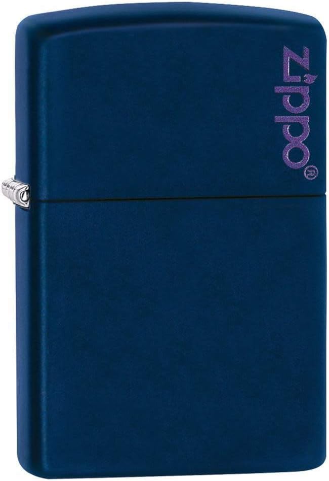 Isqueiro Classic Navy Matte Zippo Logo  1