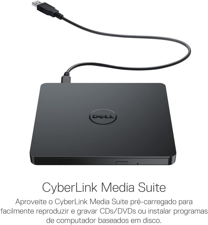Unidade USB Fina de DVD +/- RW Dell 3