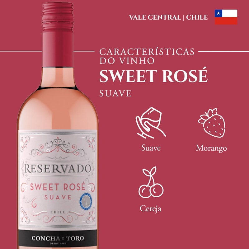 Vinho Reservado Suave Rosé 4