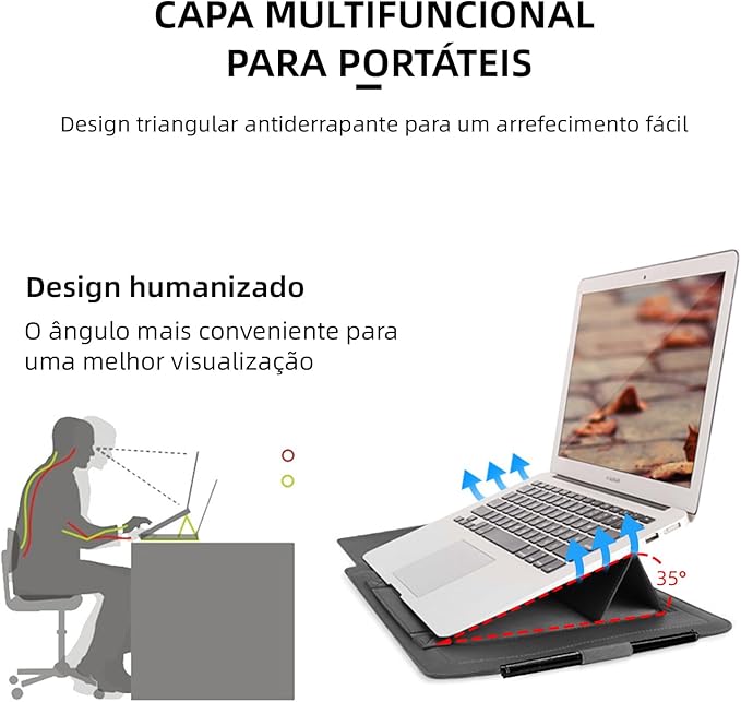 Capa Case Para Notebook Macbook Air Pro 13/14" 3
