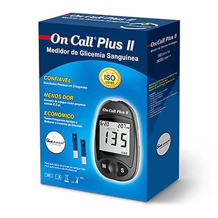 On Call Plus II Monitor de Glicemia (com Kit de 100 Tiras e 100 Lancetas) 2
