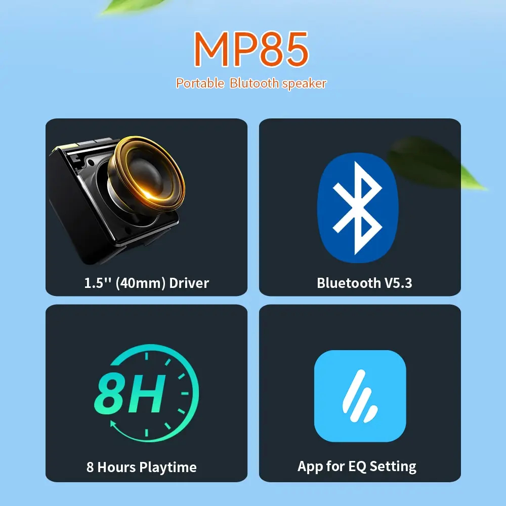 Caixinha de Som Portátil Bluetooth MP85 Edifier 4