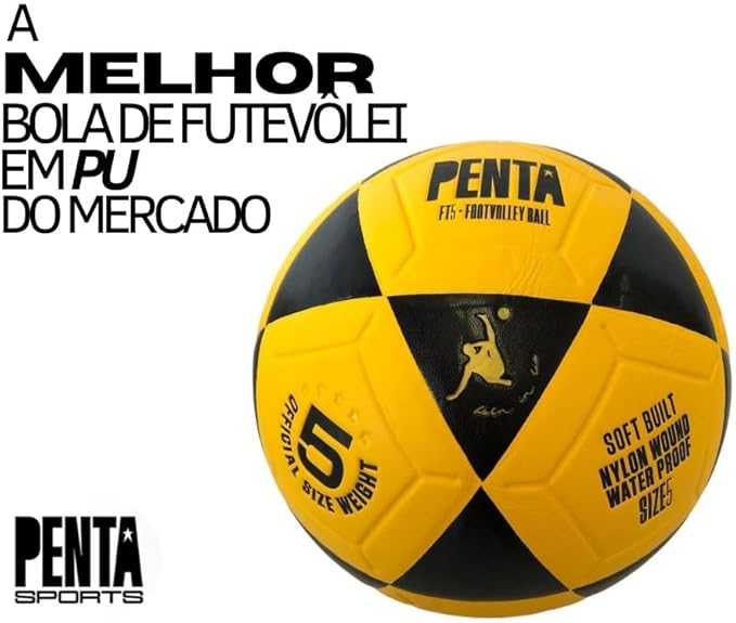 Bola de Futvolei Penta Amarela 2
