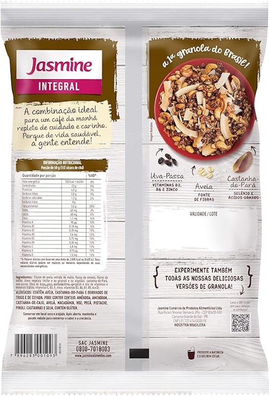 Granola Integral Cereais Maltados 2