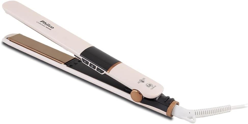 Prancha de Cabelo Titanium Chrome Rose Bivolt 5