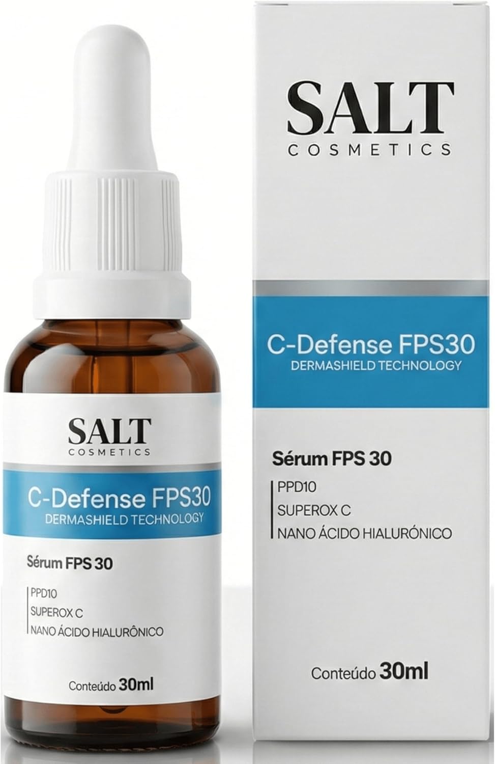 Sérum Facial com FPS 30 C-Defense 30 ml Vitamina C, Niacinamida e Ácido Hialurônico 1
