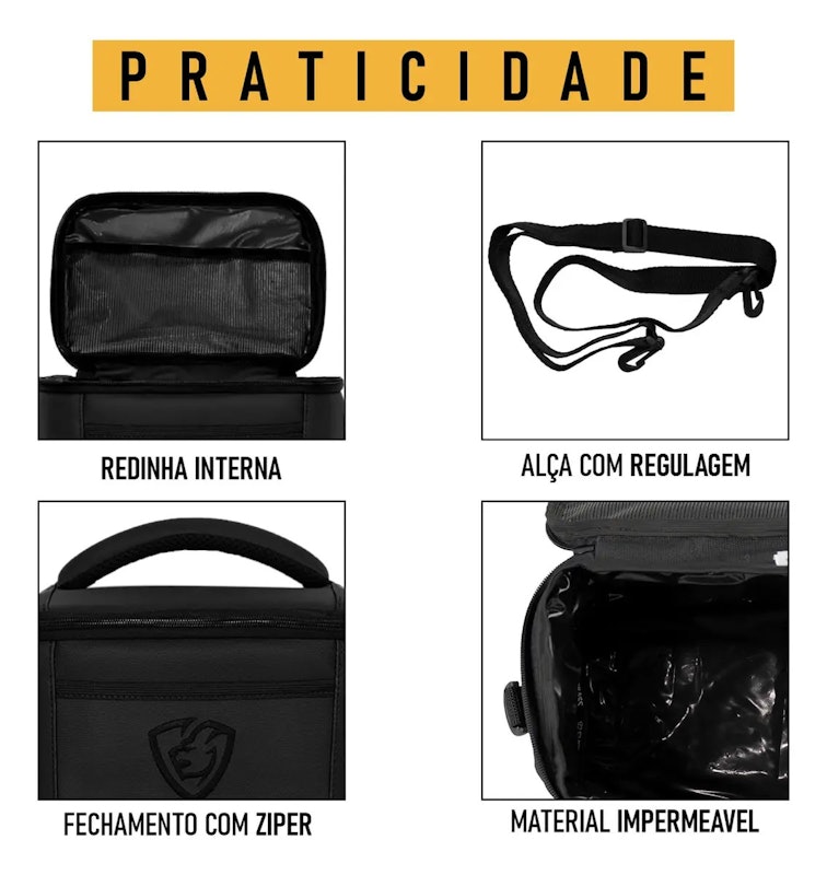 Bolsa Térmica Fit Black Luxo 5