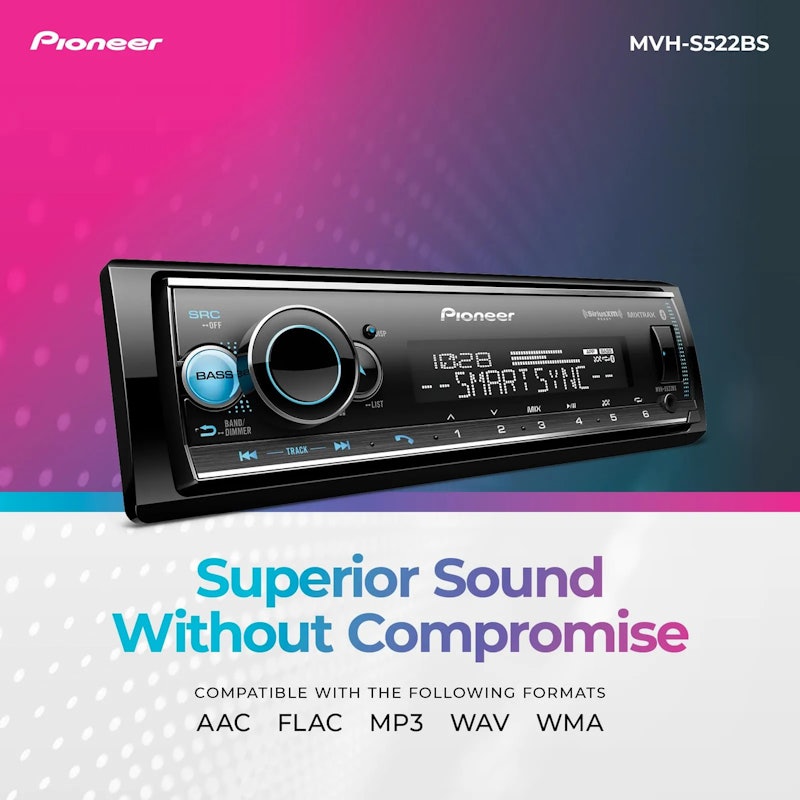 Som Automotivo Pioneer MVH-S522BS 3