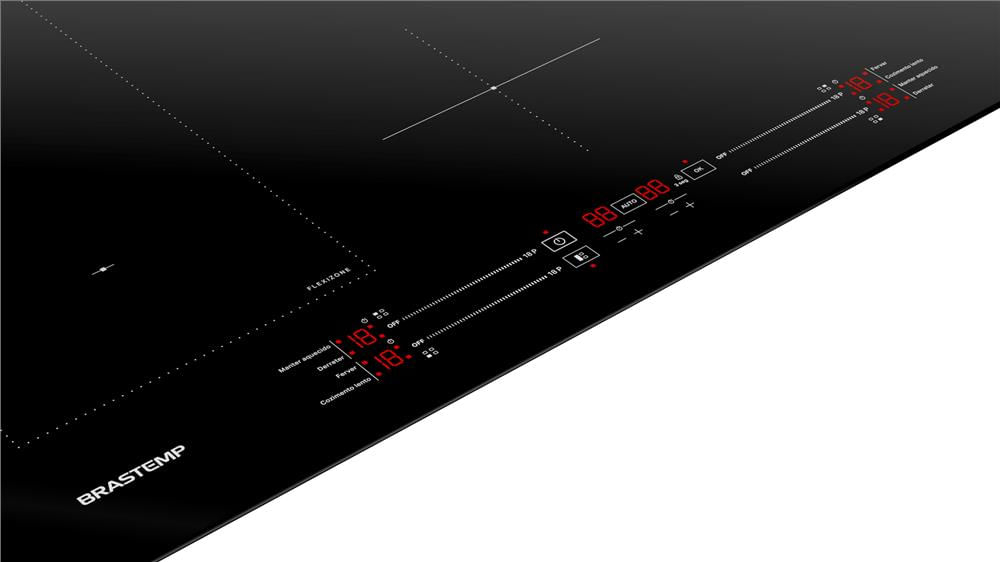 Cooktop 4 Bocas de Indução Brastemp com Flexizone 3