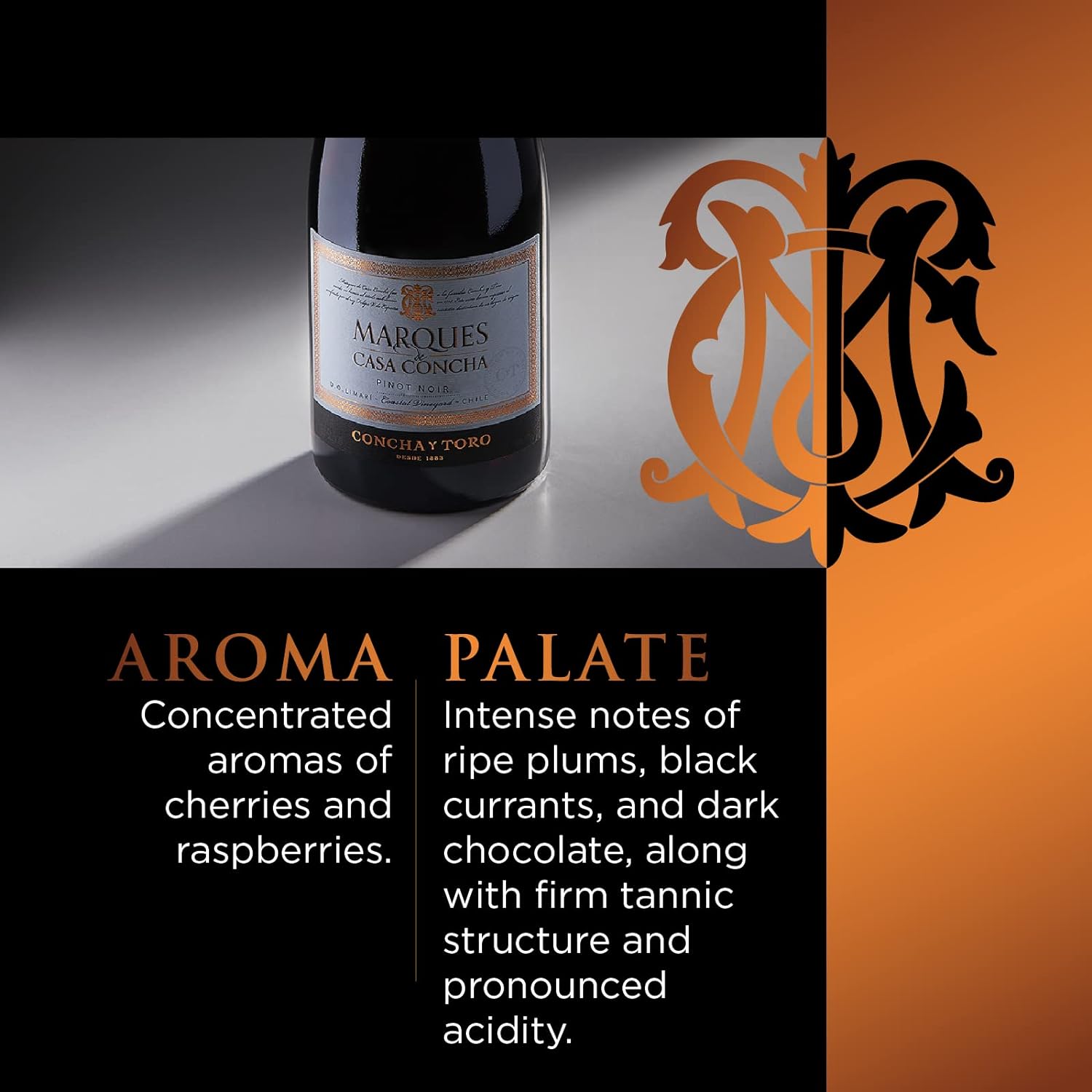 Vinho Pinot Noir Marquês de Casa Concha 2