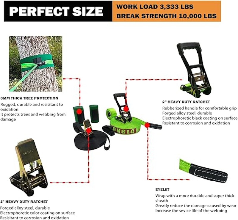 Kit Slackline Longlc 3