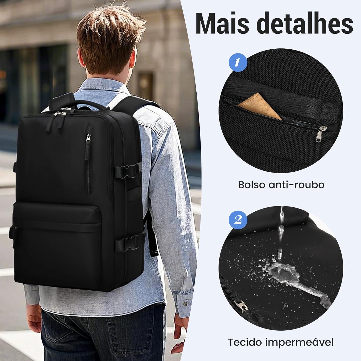 Mochila de Viagem Expansível IceSelect 5