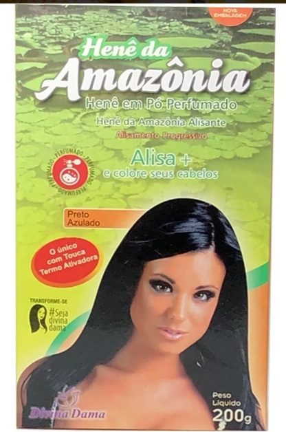 Henê da Amazônia em Pó Preto Azulado 1
