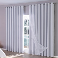 Cortina Blackout com Voil 6 x 2,70 m
