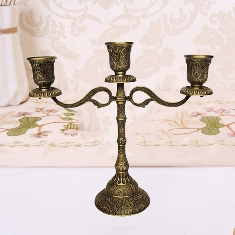 Candelabro Bronze de 3 Ramos 2