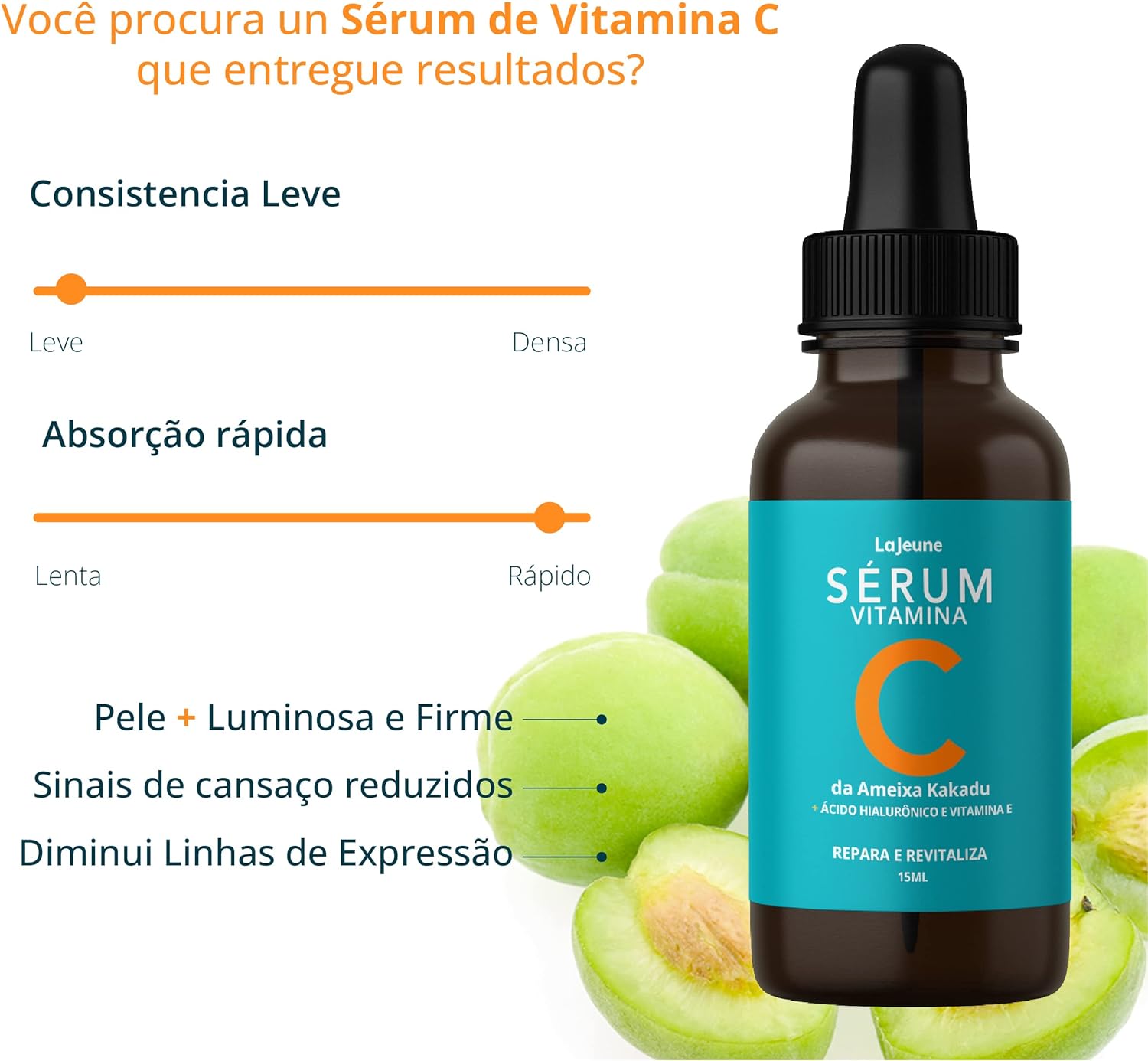 Serum Vitamina C + Ácido Hialurônico + Vitamina E + Ureia 5
