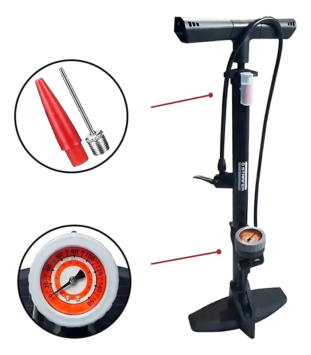Bomba para Bicicleta Profissional Manual Starfer 2