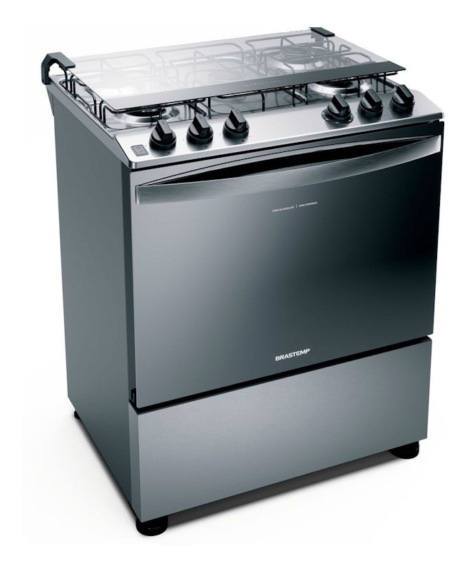 Fogão Brastemp 5 Bocas Cor Inox com Botões Removíveis e Exclusivo Aro Protetor 2