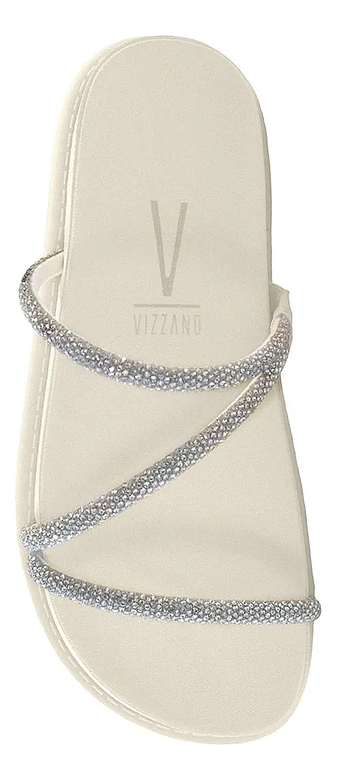Chinelo Flatform Tiras Strass 3
