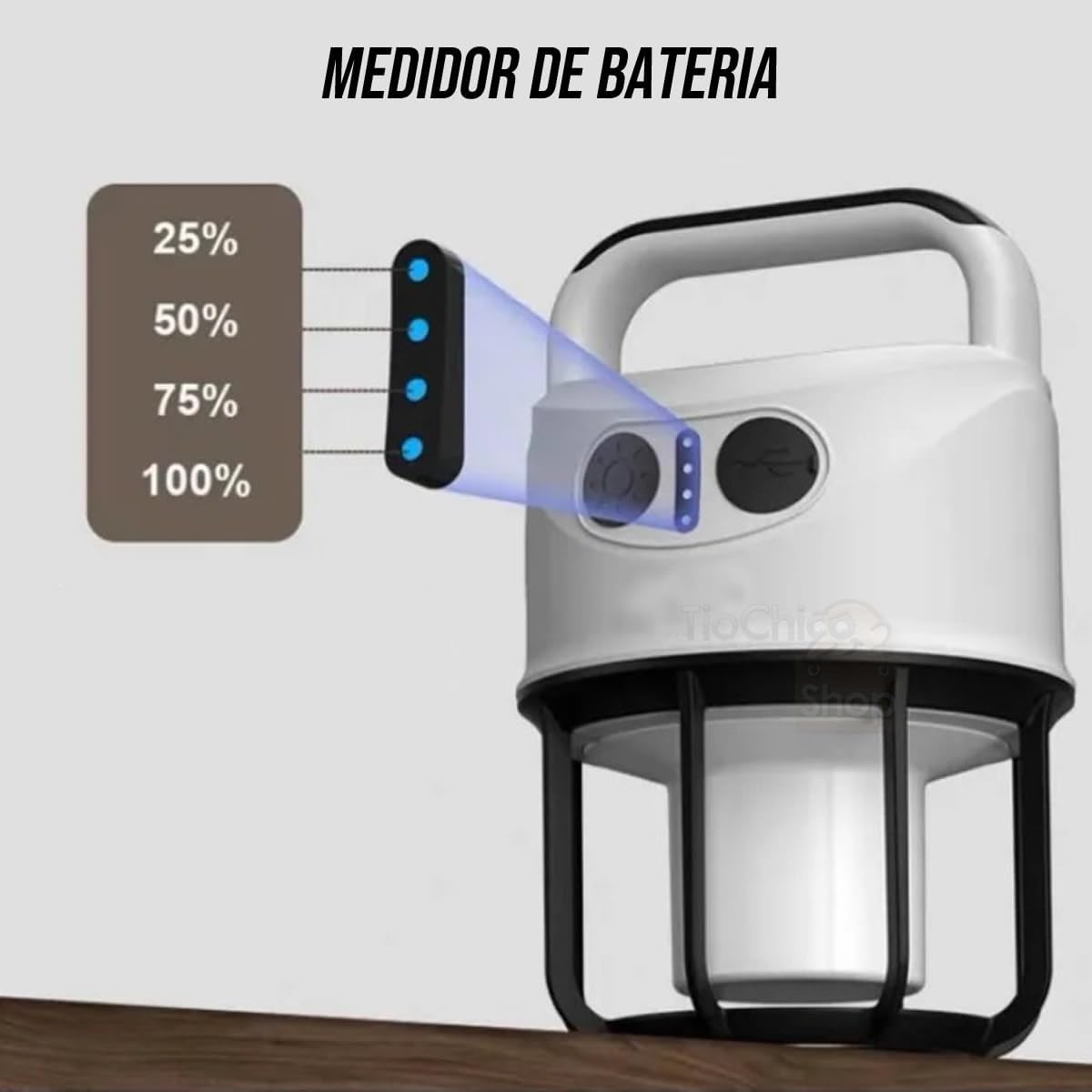 2 em 1 Lampião LED e Lanterna de Mão 4