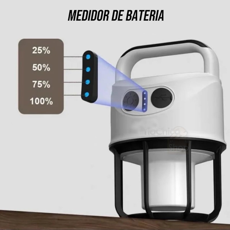 2 em 1 Lampião LED e Lanterna de Mão 4