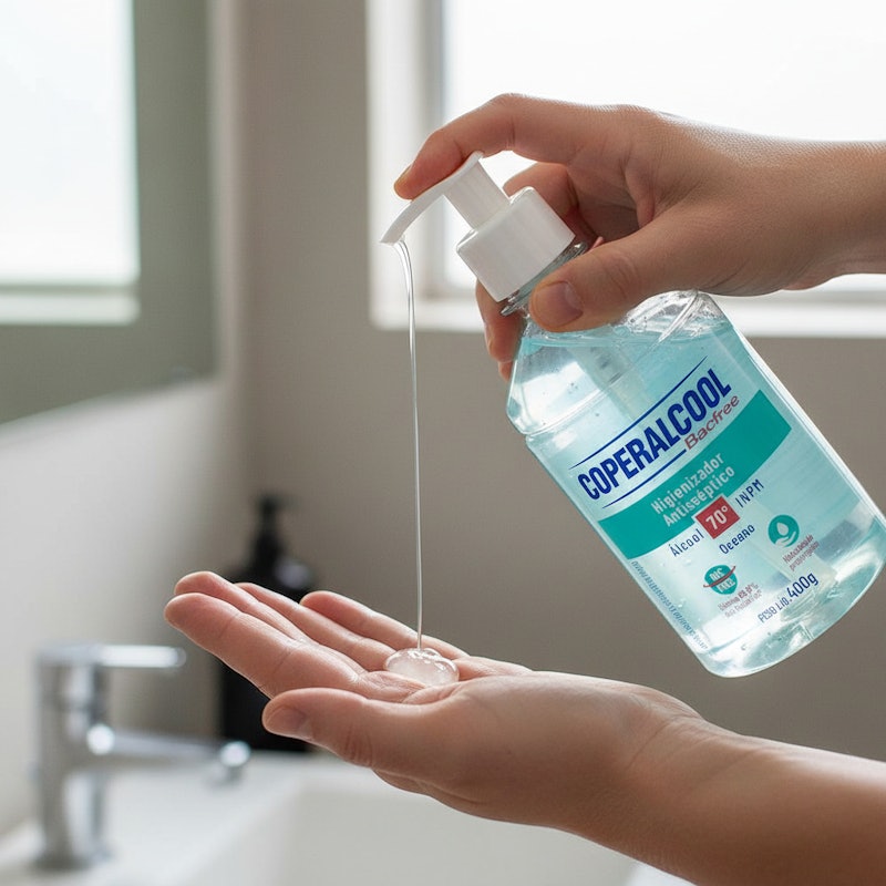 Gel Higienizador de Mãos Coperalcool Bacfree Oceano 5