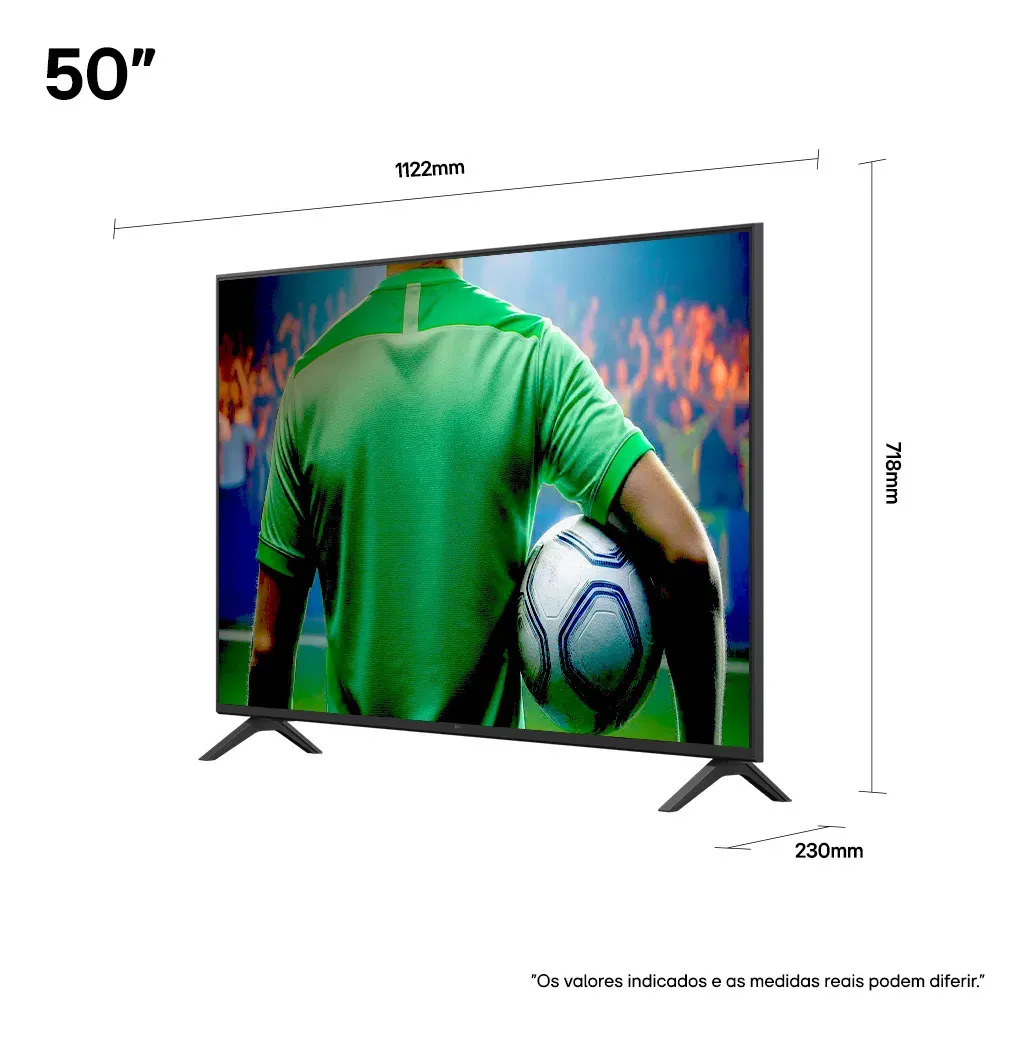 Smart TV LG UHD AI 4K UA85 de 50 Polegadas 2025 5