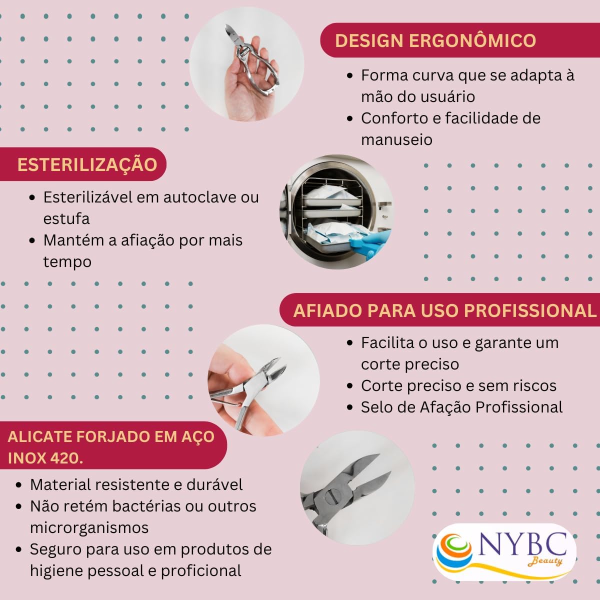 Alicate para Unha dos Pés NYBC 3
