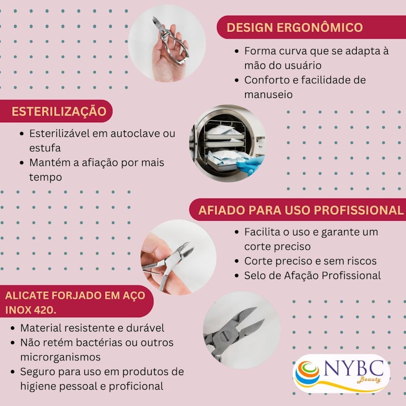 Alicate para Unha dos Pés NYBC 3